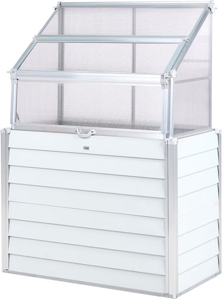 BELIANI NOVOLI - Balkonkas - Gebroken wit - Aluminium