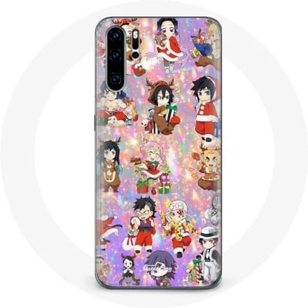 Coque pour Huawei P30 Pro Demon slayer merry christmas affiche le cadeau de noël