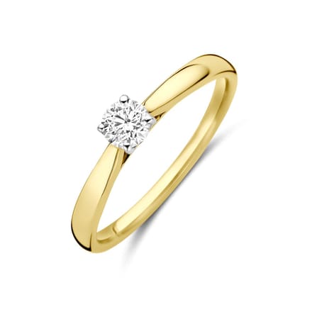 14K Bicolor Gouden Ring Lab Grown Diamant 0.25ct H SI – 4209122