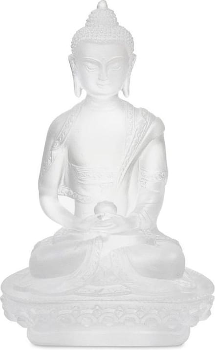 Beeld van Amithaba Boeddha (Transparant Wit)