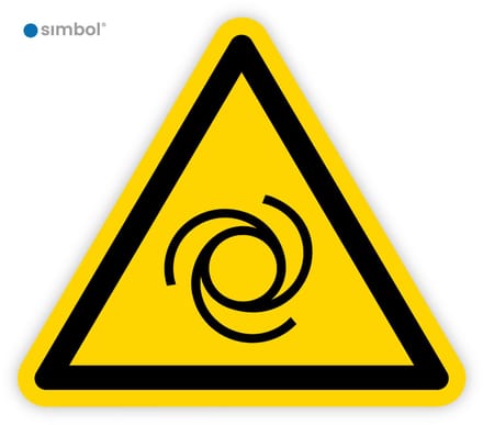 Simbol® - Stickers Automatisch Startende Machine (W018) - Formaat ▲ 25 x 25 x 25 cm.