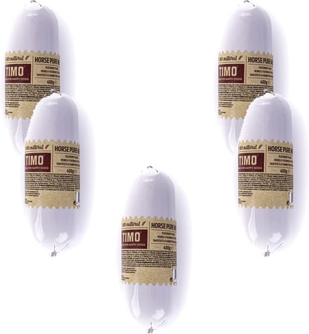 Timo Vleesworst Paardenvlees - Hondensnacks - 5 x 400 g