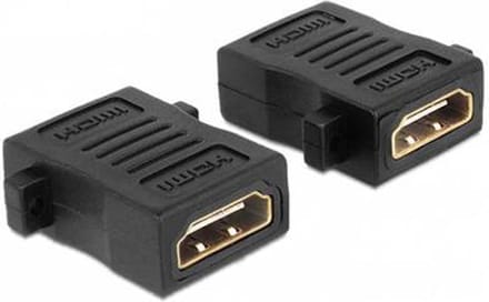 NÖRDIC HDMI-N5003, HDMI 19-pin UHD - 4K - 60Hz - 18Gbps - verloopstukje, zwart