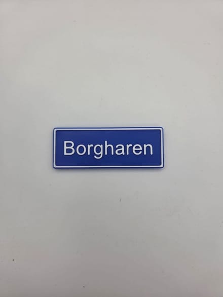 Koelkast Magneet plaatsnaam 8 X 3 CM Borgharen