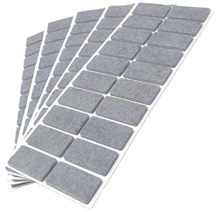 Zelfklevende Viltglijders 100x Rectangular - Meubel- en Vloerbescherming voor Gladde Oppervlakken