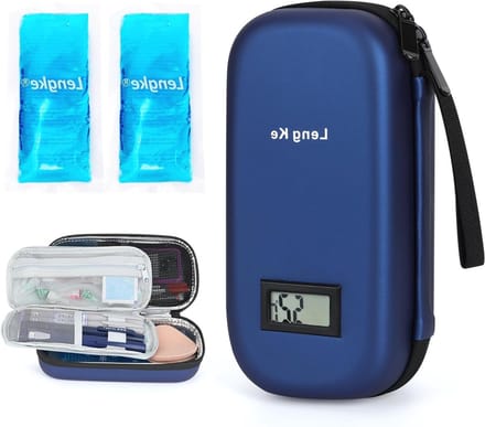 Isolatie Tas voor Insuline, Koeltas voor Diabetici, Compacte Opbergoplossing in Marineblauw