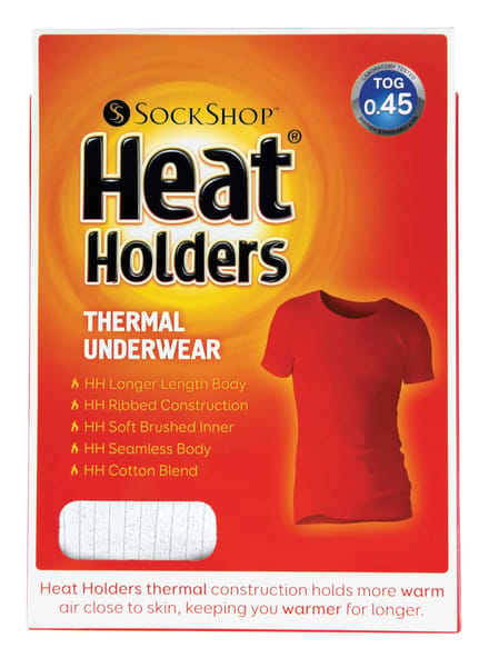 Heat Holders - Thermische bovenkant met korte mouwen voor heren - Wit