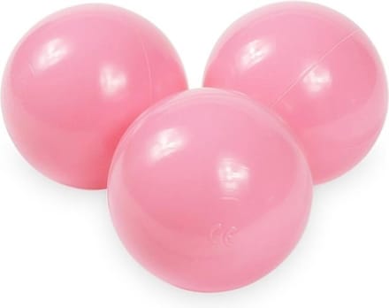Ballenbak ballen - 100 stuks - 70 mm - poeder roze