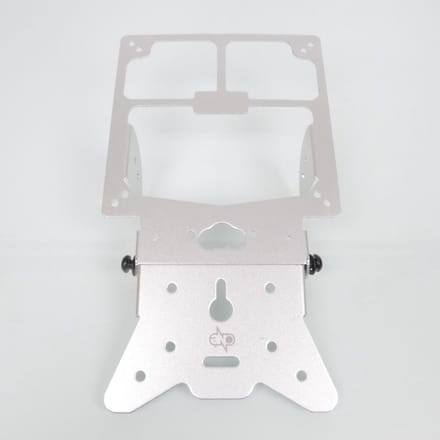 nummerplaathouder een voor solex aluminium zilver nieuw