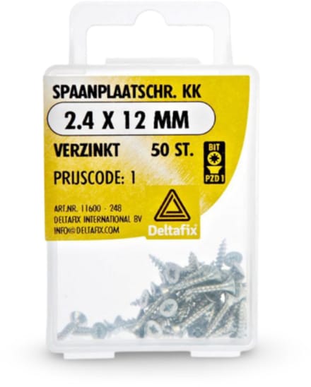 Deltafix - Spaanplaatschr. kk 5.0 20mm verzinkt 30 st.