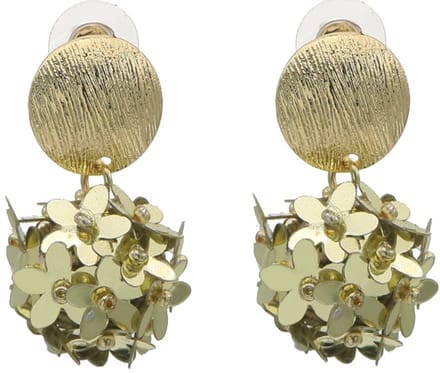 Oorbellen bloemen – goud – 3,5x2,5 cm