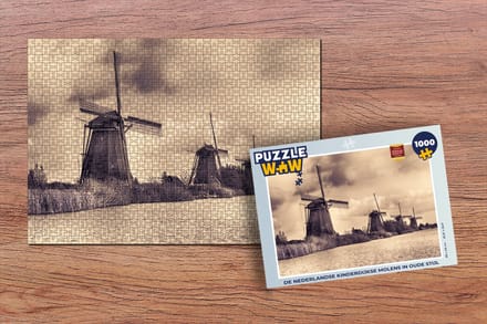 Puzzel Molens - Water - Nederland - Legpuzzel - Puzzel 1000 stukjes volwassenen