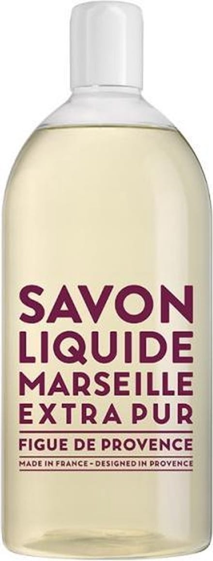 Savon de Marseille vloeibare handzeep Extra Pur Figue de Provence 1 liter navulling