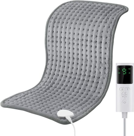 Florixa® Warmtekussen oplaadbaar - Warmtekussen - Warmtekussen elektrisch - Grijs - ‎ 30cm x 10cm x 10cm
