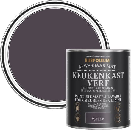 Rust-Oleum Donkerpaars Afwasbaar Mat Keukenkastverf - Druivensap 750ml