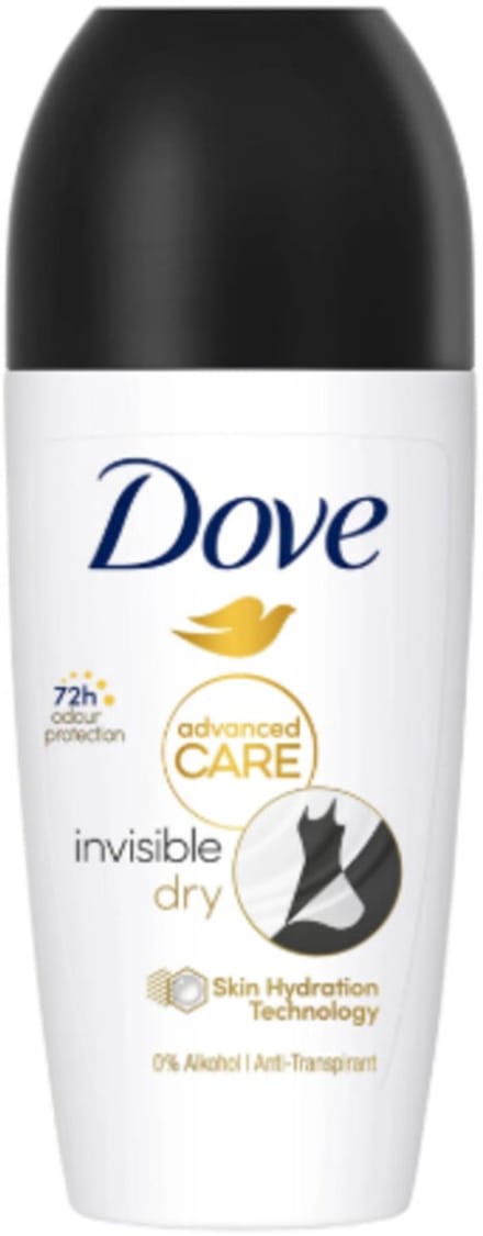 Dove - Deoroller Advanced Care Invisible Dry - 6 x 50 ml - Voordeelverpakking