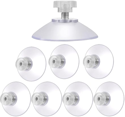 Solidchoice - Set van 8 Sterke Transparante PVC Zuignappen