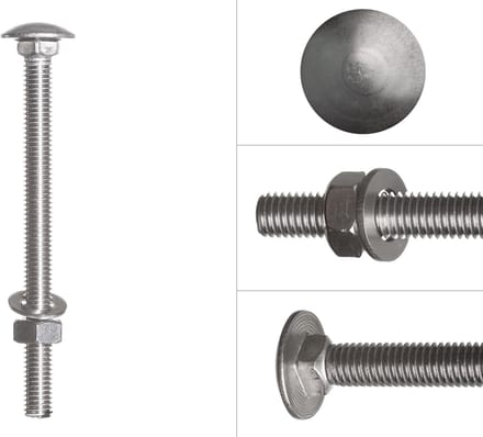 Wovar Slotbouten RVS M8 x 110 mm | 25 stuks