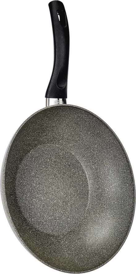 28 cm Granitium Wokpan met Thermopoint en Antiaanbaklaag