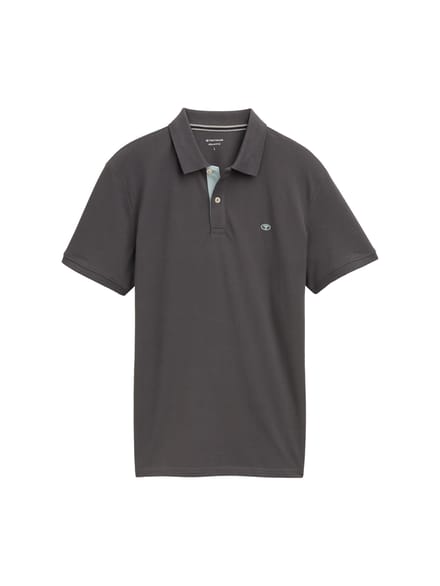 Tom Tailor - Piqué-poloshirt van katoen - Maat M - Dark Shadow