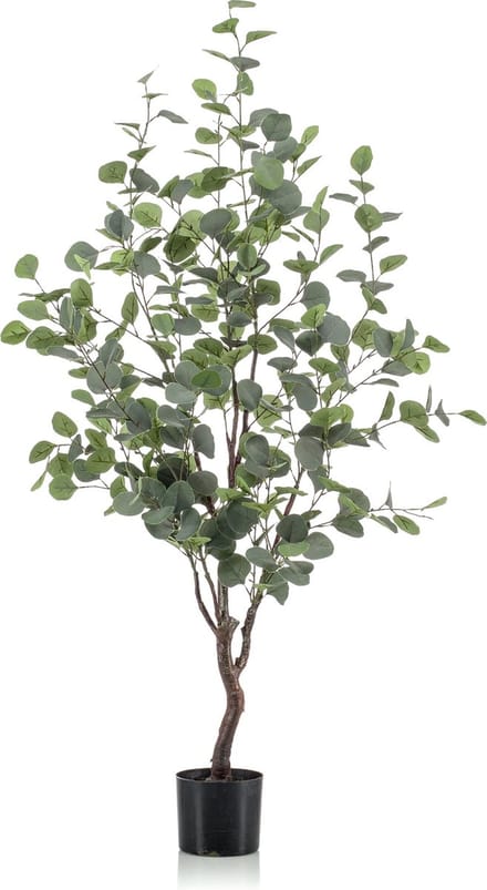 Emerald - Kunstboom Eucalyptus 120cm - Kunstplant voor binnen - Eucalyptus plant