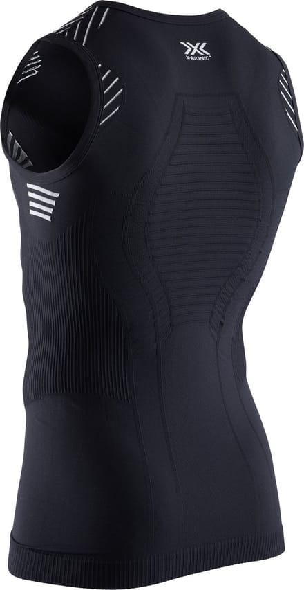 X-Bionic Invent 4.0 Mouwloos Sportshirt Heren - Opal Black/Arctic White - XXL