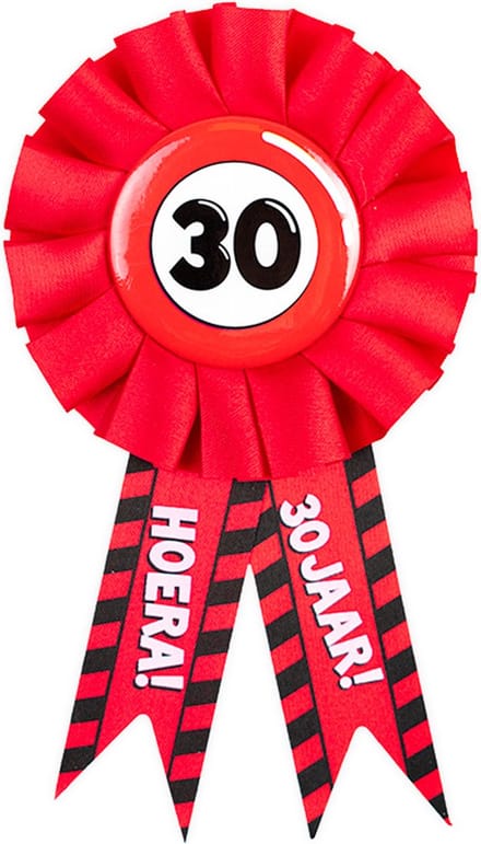Leeftijden rozet 30 jaar