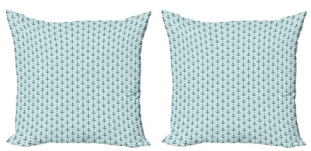 ABAKUHAUS Anker Kussenhoes Set – 2x50x50cm – Dubbelzijdig