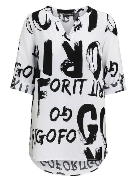 Lange blouse Van Doris Streich wit