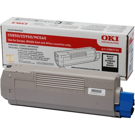 OKI 43865724 toner cartridge zwart (origineel)