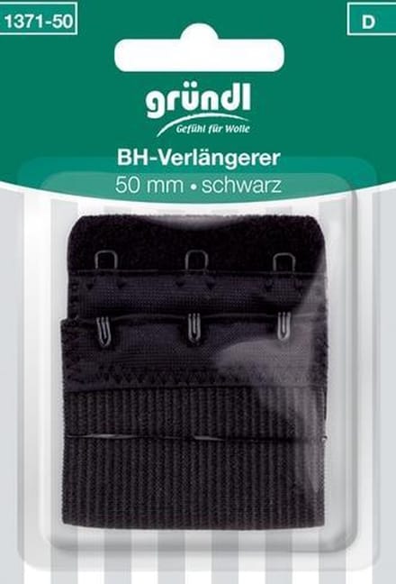 1371-50 BH-verlenger zwart 50mmx85mm