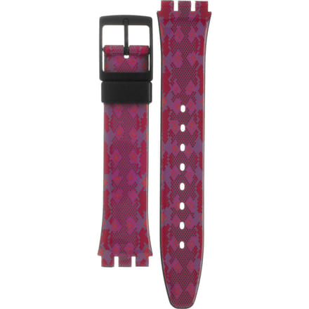 Swatch Plastic - Originals Medium (34mm) /Access/Solar/Musicall/Stop - G/SK/SL/SR/SS/SO28 AGB255 GB255 Snaky Pink Horlogeband