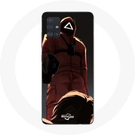 Hoesje - Squid Game - Samsung Galaxy A51 - Rood - Flexibel - Schokbescherming rood