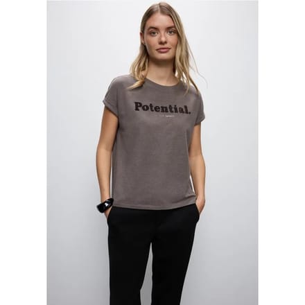 Shirt met bouclé-opdruk