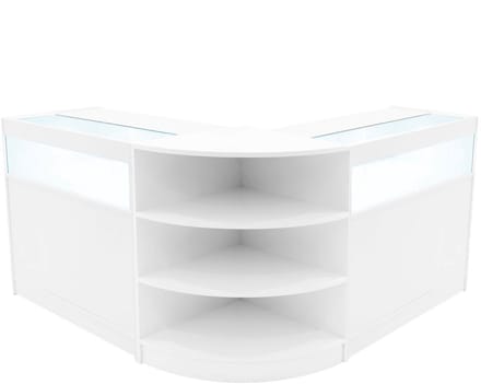 Theseus led winkelbalieset - wit - lm60 & 2x90x60cm - led-verlichting