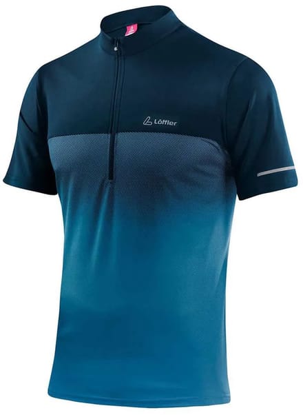 Loeffler Flow T-shirt Met Korte Mouwen Blauw 46 Man