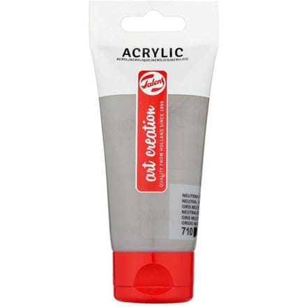 Talens Art Creation acrylverf tube van 75 ml, neutraalgrijs (710)