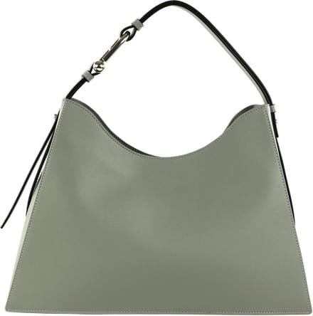 FURLA Leren Schoudertas Nuvola Hobo Agave Grijs
