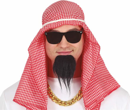 Fiestas Guirca Sheik/Arabier verkleed set - 4-delig - carnaval 1001 thema accessoires