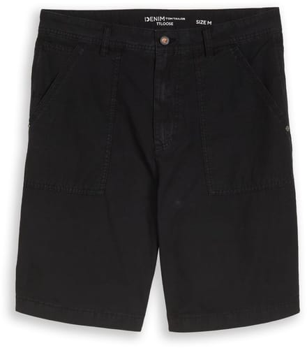 Tom Tailor Denim - TTLOOSE Carpenter-short - Maat M - Black