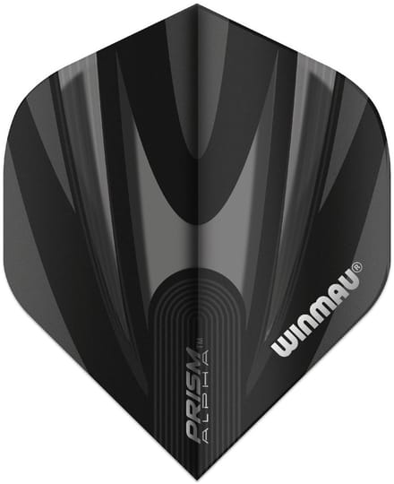 Winmau Prism Alpha Black & Grey - Dart Flights