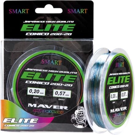 Maver Elite 220 M Taps Toelopende Onderlijn Transparant 0.230-0.570 mm