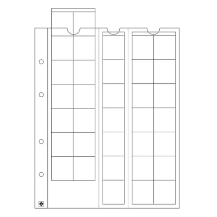 Leuchtturm Optima 27 muntbladen - 5 stuks