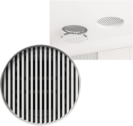 Ventilatierooster Rond - Plafonddiffuser Gaas - Optimale Luchtstroom - Duurzaam Gegalvaniseerd Staal - 65 cm - Wit