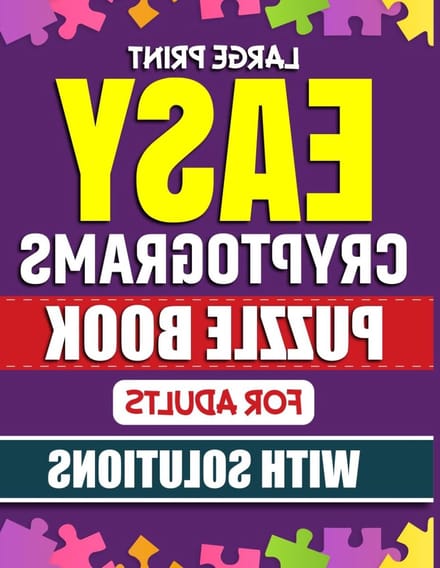Cryptogram Puzzelboek - Raadsels Boek - Hersenen Trainen - Grote Letter Print - 8.5 x 11 inch - Niet gespecificeerd