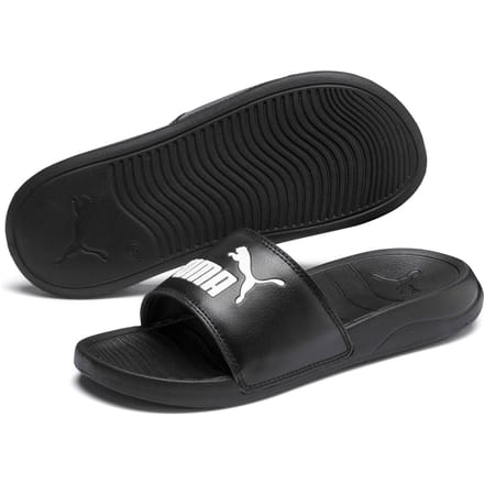 PUMA Popcat 20 Jr Unisex Slippers - PUMA Black-PUMA White