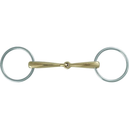 Mors met 2 ringen voor paard in zacht koper Stübben 2226