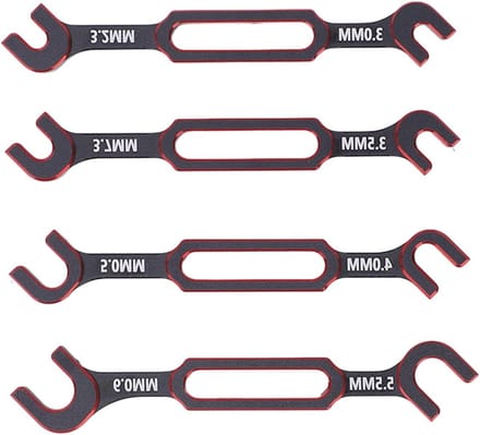 Multifunctionele Tangenset - RC Gereedschap - Model Onderhoud - Aluminiumlegering Constructie - 8 Delig - Grijs