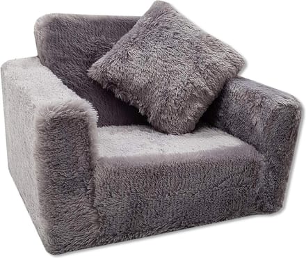 Kinderstoel mini-stoel kinderstoel relaxstoel knuffelstoel (grafiet), ergonomisch