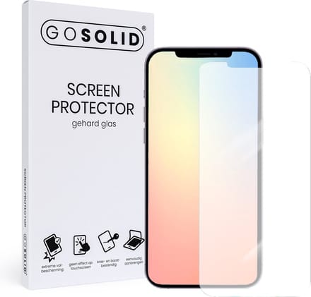 GO SOLID! ® Screenprotector geschikt voor Apple iPhone X - gehard glas